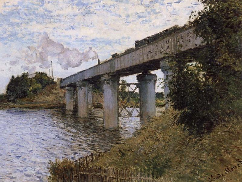 Claude Monet The Railway Bridge oil painting image